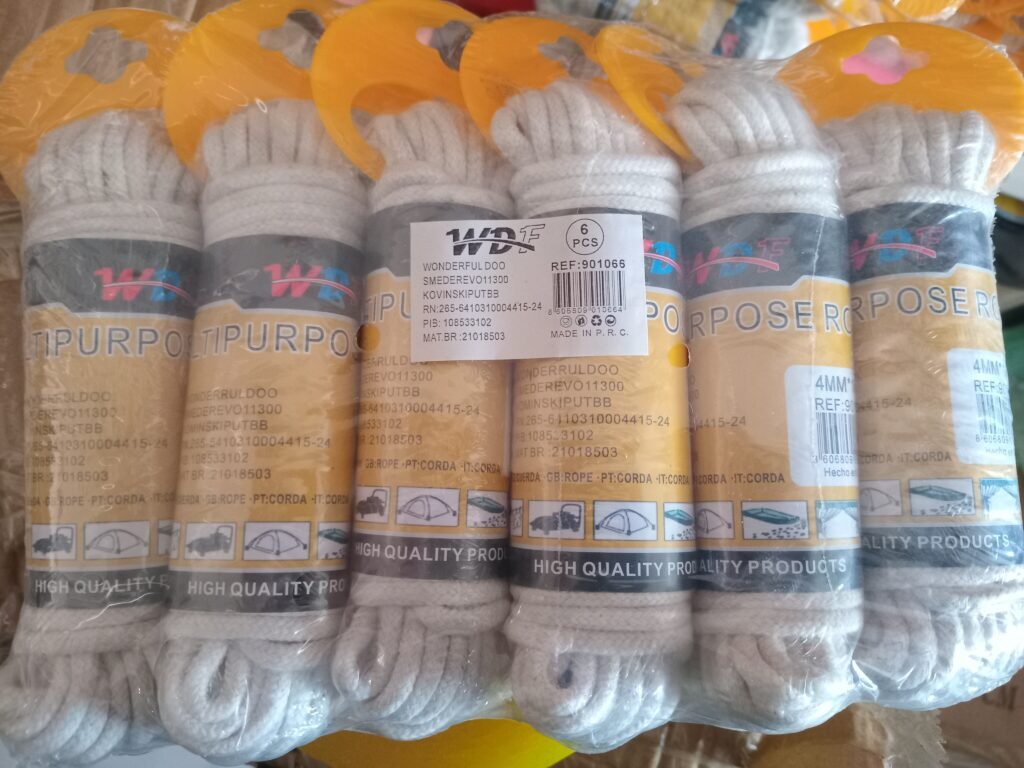 Pamučni kanap prirodni 4mmx10m 901066