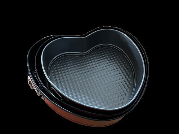 Kalup sa odvojivim dnom srce šareni 24cm 802110