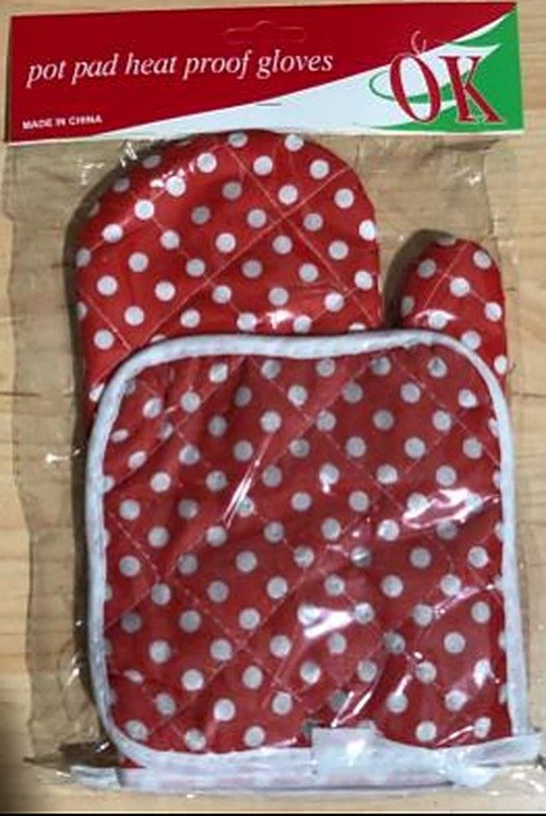 Set: rukavica + podmetač (12 kom)